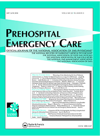 Cover image for Prehospital Emergency Care, Volume 22, Issue 3, 2018