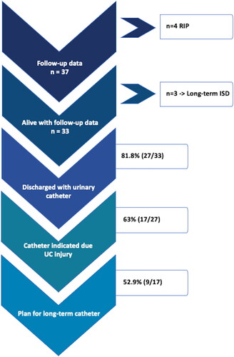 Figure 2. Short-term follow-up data.