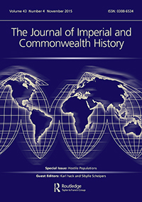 Cover image for The Journal of Imperial and Commonwealth History, Volume 43, Issue 4, 2015