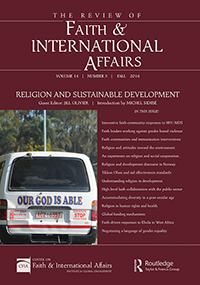 Cover image for The Review of Faith & International Affairs, Volume 14, Issue 3, 2016