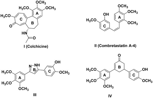 Figure 1. Examples of colchicine binding site inhibitors.