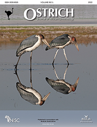 Cover image for Ostrich, Volume 93, Issue 1, 2022