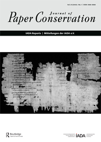 Cover image for Journal of Paper Conservation, Volume 25, Issue 1, 2024