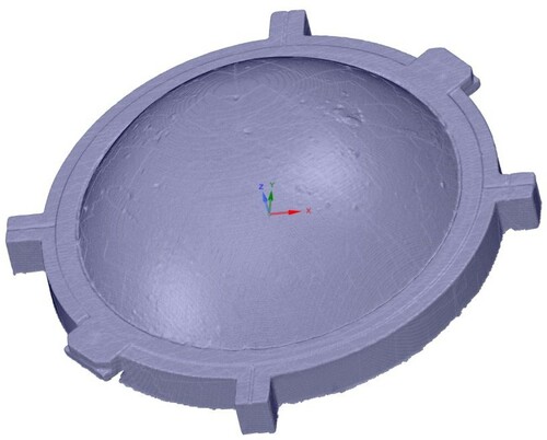 Figure A1. Typical STL geometry produced by scanning the phantom and tray.