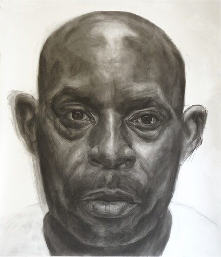Fig. 3. Sarah Levy, Antron McCray, 2019. Charcoal on paper, not measured. Image courtesy of artist.