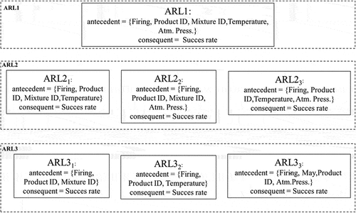 Figure 4. Structure of antecedents and consequents of different ARL.