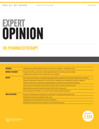 Cover image for Expert Opinion on Pharmacotherapy, Volume 17, Issue 7, 2016