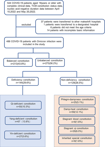 Figure 1 The flowchart of patients according to inclusion and exclusion criteria.