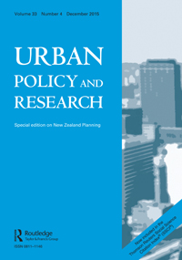 Cover image for Urban Policy and Research, Volume 33, Issue 4, 2015