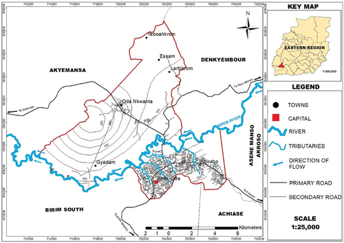 Figure 2. Map of birim central municipality.