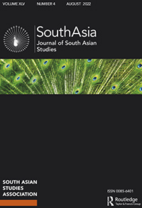 Cover image for South Asia: Journal of South Asian Studies, Volume 45, Issue 4, 2022