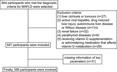 Figure 1 Flow chart of the participants selection.