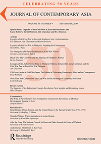 Cover image for Journal of Contemporary Asia, Volume 50, Issue 4, 2020
