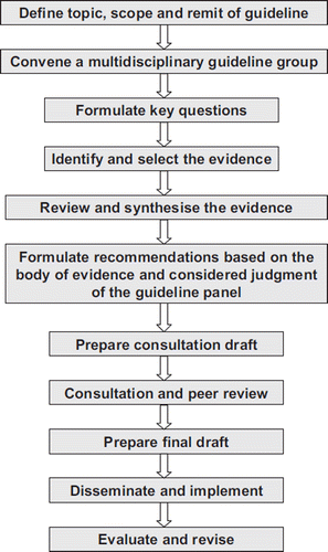 Figure 2. The process of guideline adaptation [Citation24].