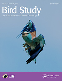 Cover image for Bird Study, Volume 67, Issue 2, 2020