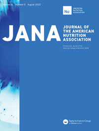 Cover image for Journal of the American Nutrition Association, Volume 41, Issue 6, 2022