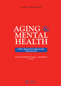 Cover image for Aging & Mental Health, Volume 22, Issue 5, 2018
