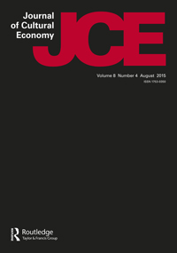 Cover image for Journal of Cultural Economy, Volume 8, Issue 4, 2015