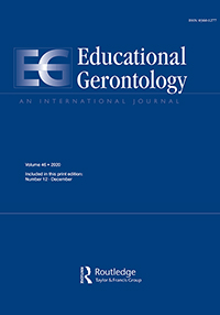 Cover image for Educational Gerontology, Volume 46, Issue 12, 2020