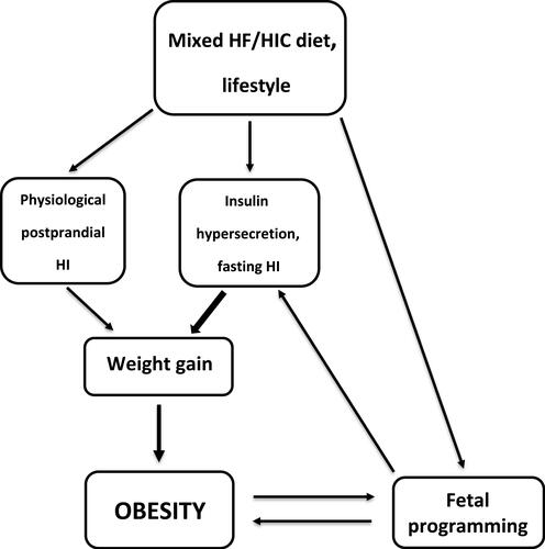 Figure 1 Proposed driver/passenger model of obesity.