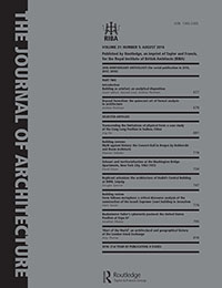 Cover image for The Journal of Architecture, Volume 21, Issue 5, 2016