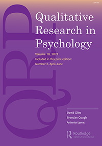 Cover image for Qualitative Research in Psychology, Volume 18, Issue 2, 2021