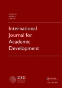 Cover image for International Journal for Academic Development, Volume 22, Issue 2, 2017