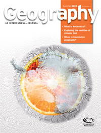 Cover image for Geography, Volume 109, Issue 2, 2024