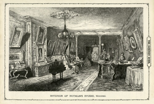 Figure 2 Henry Sandham, Interior of Notman’s Studio, Montreal, 1872. Photolithograph from Canadian Illustrated News Portfolio & Dominion Guide, 1872. N-0000.2120.7, McCord Museum, Montreal.