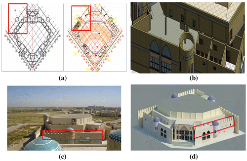 Figure 2. The conflicts on the first floor between (the architecture and structural schemes) of the multi-purpose.