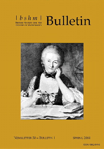 Figure 1. The front cover of the Golden Bulletin (2004)