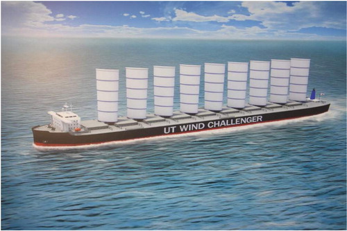 Figure 2. Illustration of the UT Wind Challenger concept (Ouchi et al. Citation2013). (This figure is available in colour online.)