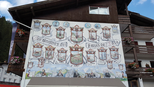 Figure 13. Nicknames from the villages of the Fassa Valley (in Ladin) (Photo by the author 2018).