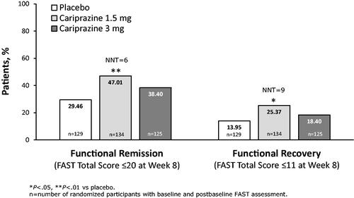 Figure 3. Functional remission and recovery.