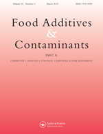 Cover image for Food Additives & Contaminants: Part A, Volume 32, Issue 3, 2015