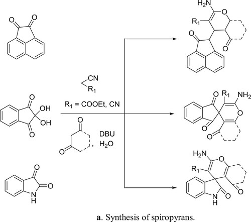 Scheme 63a. Synthesis of spiropyrans.