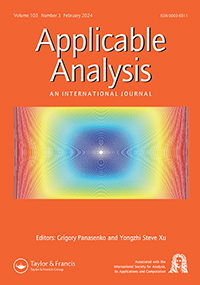 Cover image for Applicable Analysis, Volume 103, Issue 3, 2024