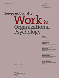 Cover image for European Journal of Work and Organizational Psychology, Volume 30, Issue 5, 2021