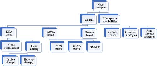 Figure 2 Various novel therapeutic strategies that are being explored in management of epidermolysis bullosa.