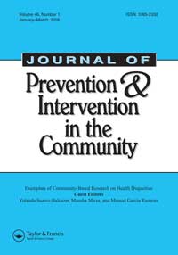 Cover image for Journal of Prevention & Intervention in the Community, Volume 46, Issue 1, 2018