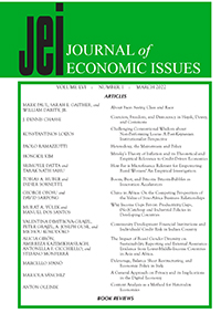 Cover image for Journal of Economic Issues, Volume 56, Issue 1, 2022