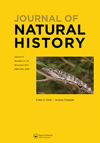 Cover image for Journal of Natural History, Volume 51, Issue 41-42, 2017