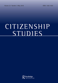 Cover image for Citizenship Studies, Volume 22, Issue 3, 2018