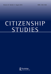Cover image for Citizenship Studies, Volume 20, Issue 5, 2016