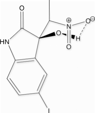 Figure 2.  Illustration for the possibility of formation of six member chair conformation by hydrogen bonding in threo configuration.