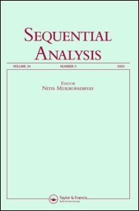 Cover image for Sequential Analysis, Volume 29, Issue 3, 2010