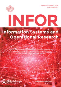 Cover image for INFOR: Information Systems and Operational Research, Volume 62, Issue 2, 2024