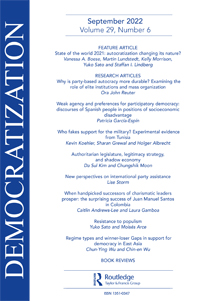 Cover image for Democratization, Volume 29, Issue 6, 2022