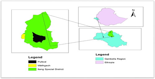 Figure 1. The maps of Itang special district.(Source: GIS Output, 2019).