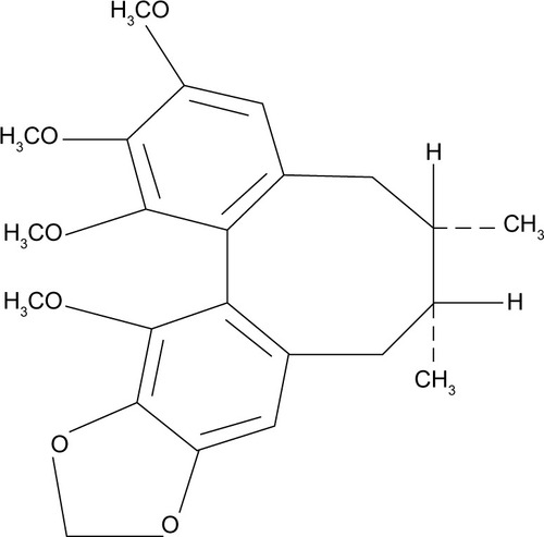 Figure 1 The chemical structure of schisandrin B.